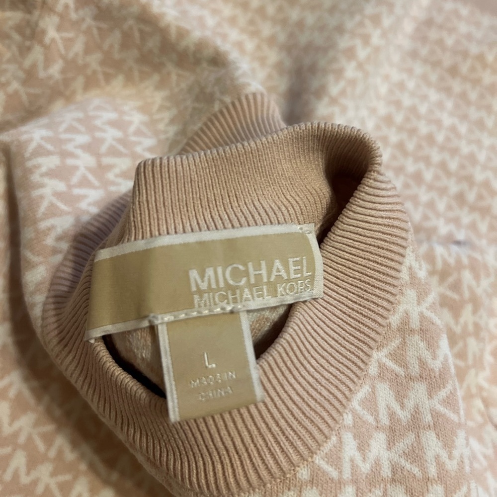 Michael kors Elegant Pink Long Sleeve Dress stretch side L - Picture 4 of 14